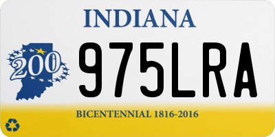 IN license plate 975LRA