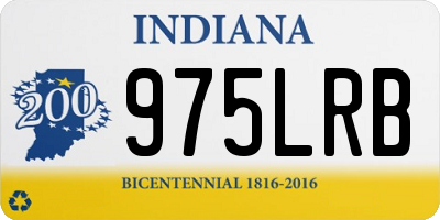 IN license plate 975LRB