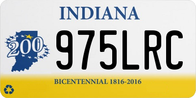 IN license plate 975LRC
