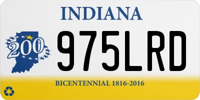 IN license plate 975LRD