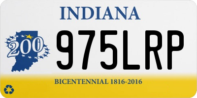 IN license plate 975LRP