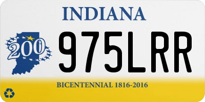 IN license plate 975LRR