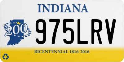 IN license plate 975LRV