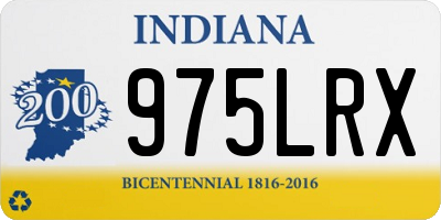 IN license plate 975LRX