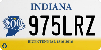 IN license plate 975LRZ