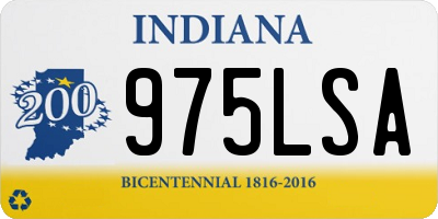 IN license plate 975LSA