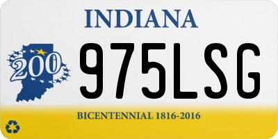 IN license plate 975LSG