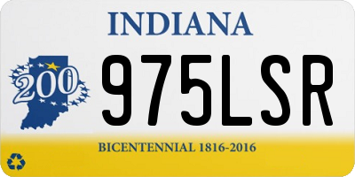 IN license plate 975LSR