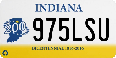 IN license plate 975LSU