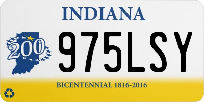 IN license plate 975LSY
