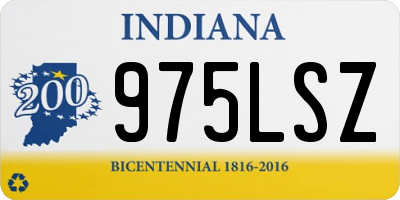 IN license plate 975LSZ