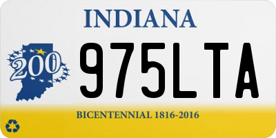 IN license plate 975LTA