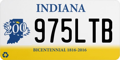 IN license plate 975LTB