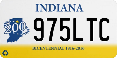 IN license plate 975LTC