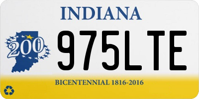 IN license plate 975LTE