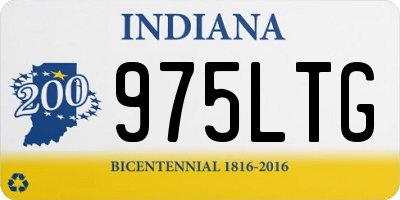 IN license plate 975LTG