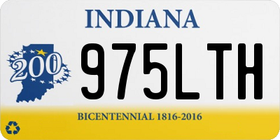 IN license plate 975LTH