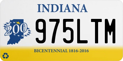 IN license plate 975LTM