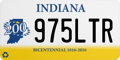 IN license plate 975LTR