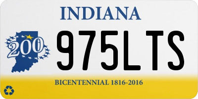 IN license plate 975LTS