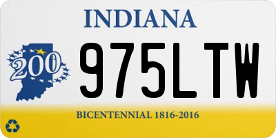 IN license plate 975LTW