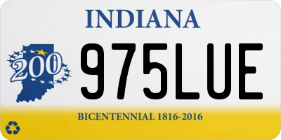 IN license plate 975LUE