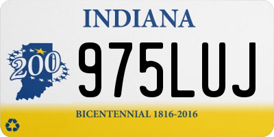 IN license plate 975LUJ