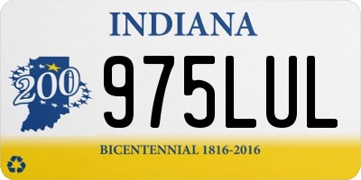 IN license plate 975LUL