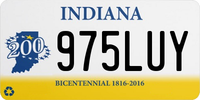 IN license plate 975LUY