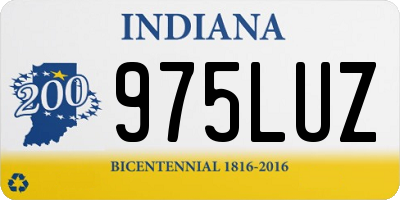 IN license plate 975LUZ