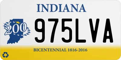 IN license plate 975LVA