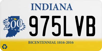 IN license plate 975LVB
