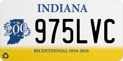 IN license plate 975LVC