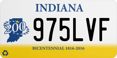 IN license plate 975LVF