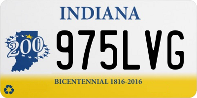 IN license plate 975LVG