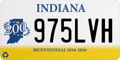 IN license plate 975LVH