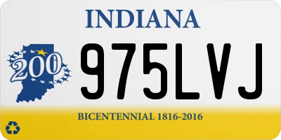 IN license plate 975LVJ