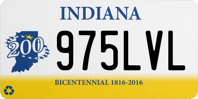 IN license plate 975LVL