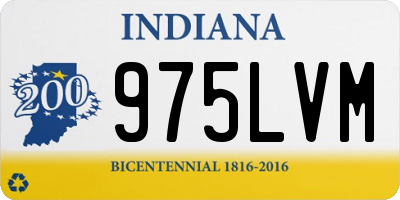 IN license plate 975LVM