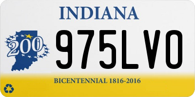 IN license plate 975LVO