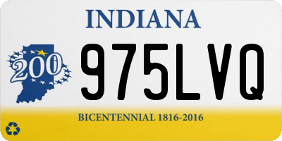 IN license plate 975LVQ
