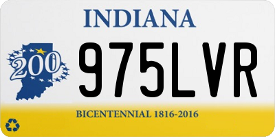 IN license plate 975LVR