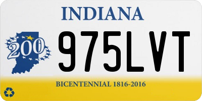 IN license plate 975LVT
