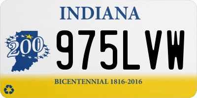 IN license plate 975LVW