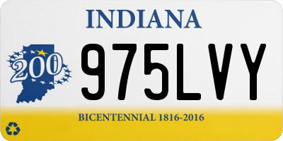 IN license plate 975LVY