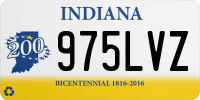 IN license plate 975LVZ