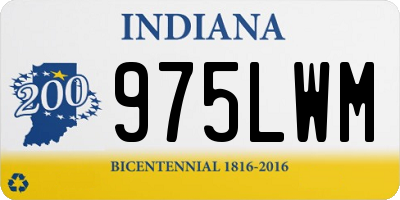 IN license plate 975LWM