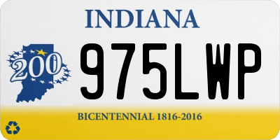 IN license plate 975LWP