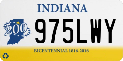IN license plate 975LWY