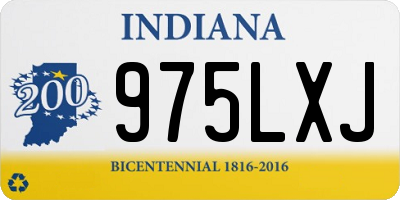 IN license plate 975LXJ